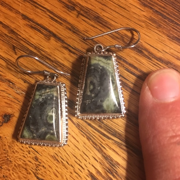 Agate Sterling Earrings